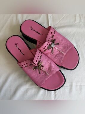 Bare Traps Dellah Pink Embellished Sandals US 7.5 M